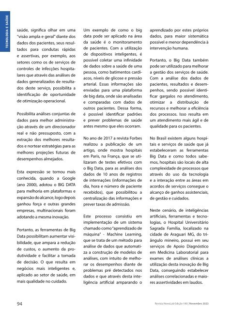 Revista Newslab edição 180