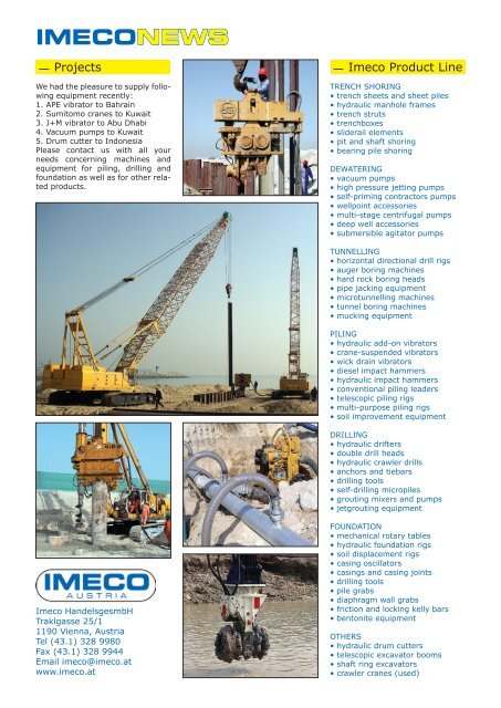 IMECONEWS - American Piledriving Equipment