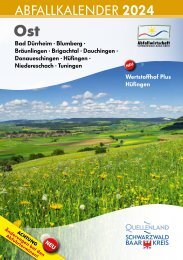 Schwarzwald-Baar-Kreis, Abfallkalender 2024 Ost