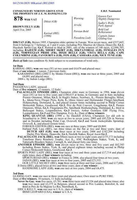 Download PDF - Doncaster Bloodstock Sales