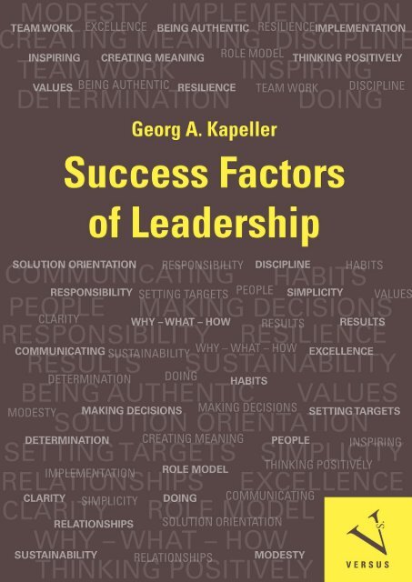 Georg Kapeller: Success Factors of Leadership