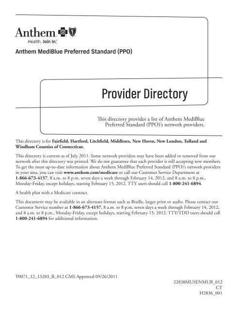 Provider Directory - Insurance Marketing Group, LLC