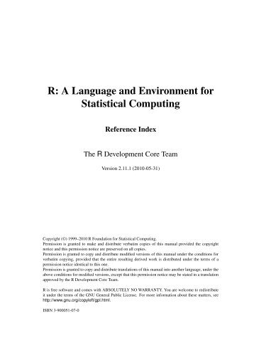 R: A Language and Environment for Statistical Computing