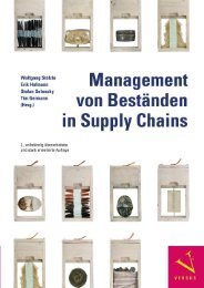 Stölzle/Hofmann/Selensky/Germann: Management von Beständen in Supply Chains
