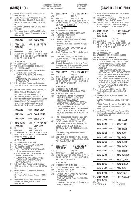 Bulletin 2010/35 - European Patent Office