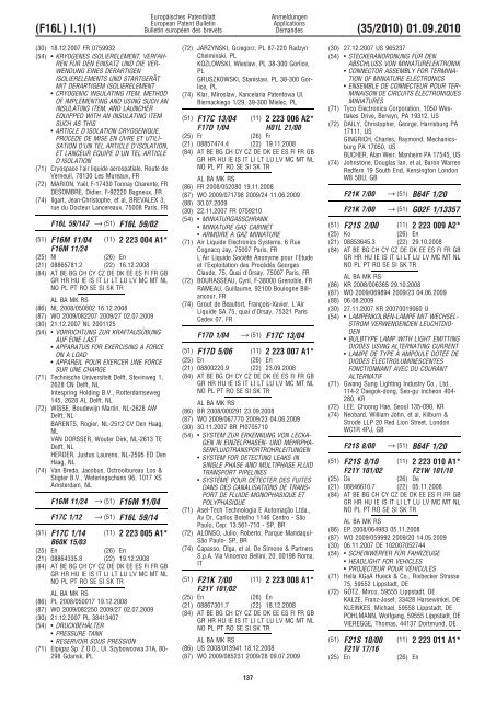 Bulletin 2010/35 - European Patent Office