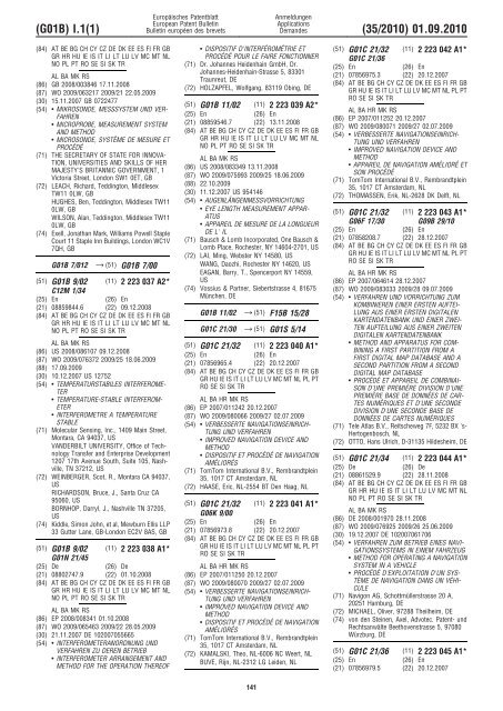 Bulletin 2010/35 - European Patent Office