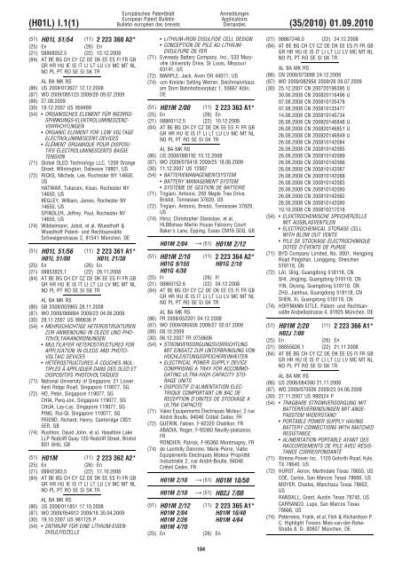 Bulletin 2010/35 - European Patent Office