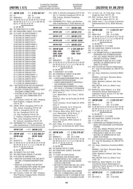 Bulletin 2010/35 - European Patent Office