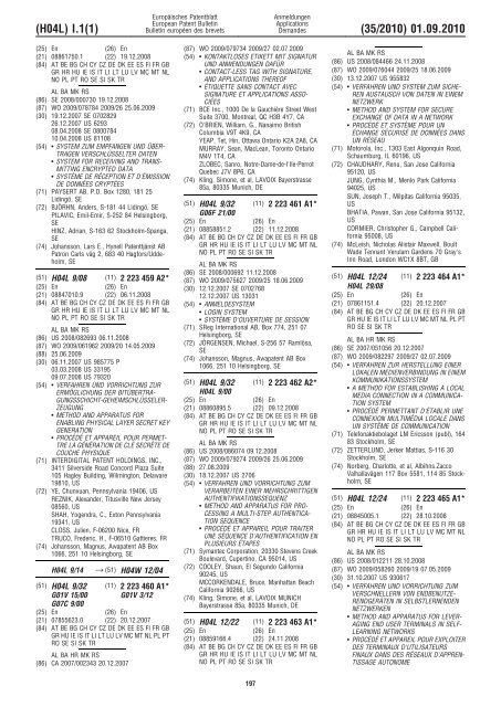 Bulletin 2010/35 - European Patent Office