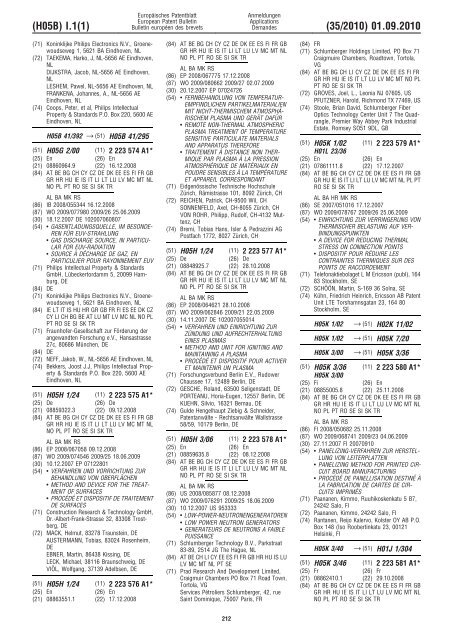 Bulletin 2010/35 - European Patent Office