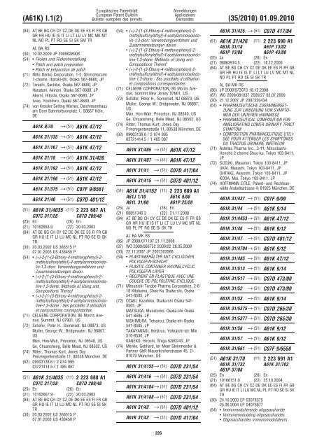 Bulletin 2010/35 - European Patent Office