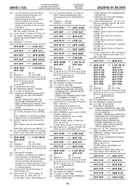 Bulletin 2010/35 - European Patent Office