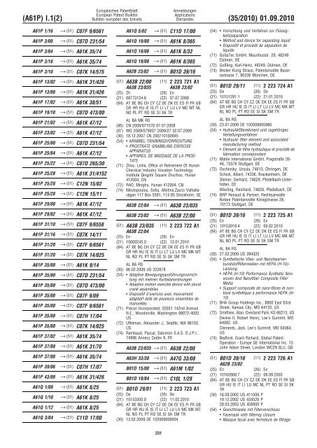 Bulletin 2010/35 - European Patent Office