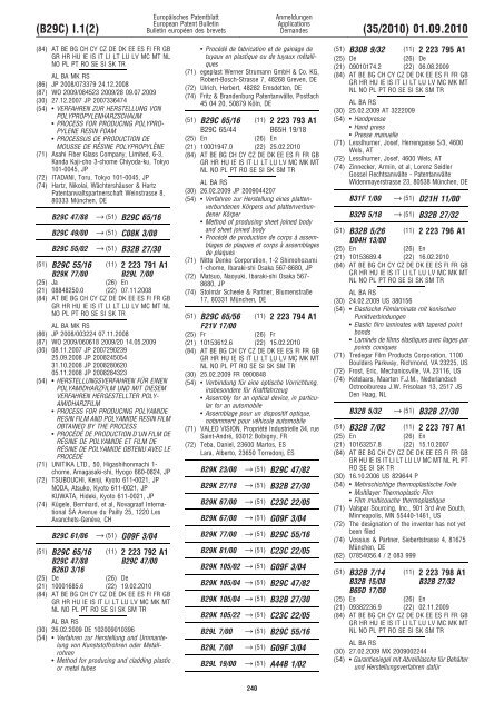 Bulletin 2010/35 - European Patent Office