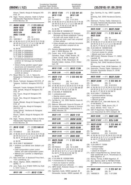 Bulletin 2010/35 - European Patent Office