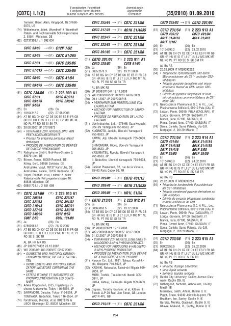 Bulletin 2010/35 - European Patent Office