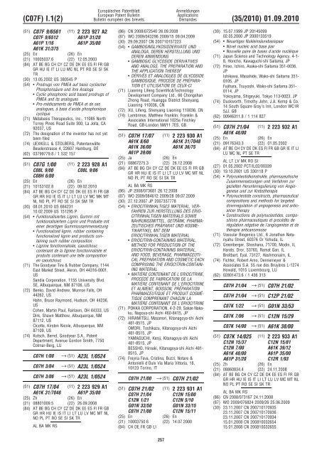 Bulletin 2010/35 - European Patent Office