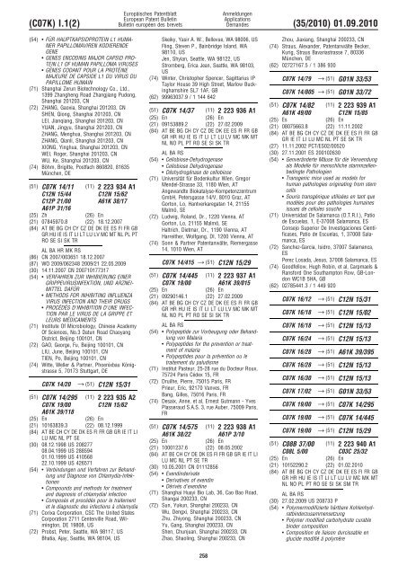 Bulletin 2010/35 - European Patent Office