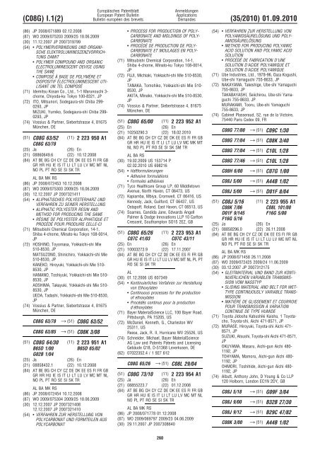 Bulletin 2010/35 - European Patent Office