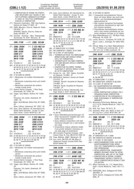 Bulletin 2010/35 - European Patent Office