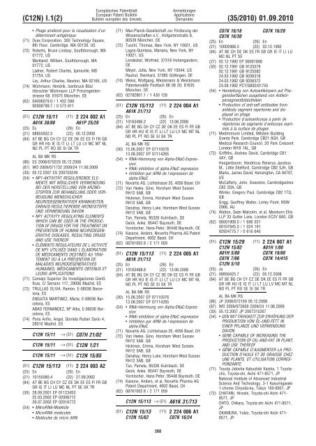 Bulletin 2010/35 - European Patent Office