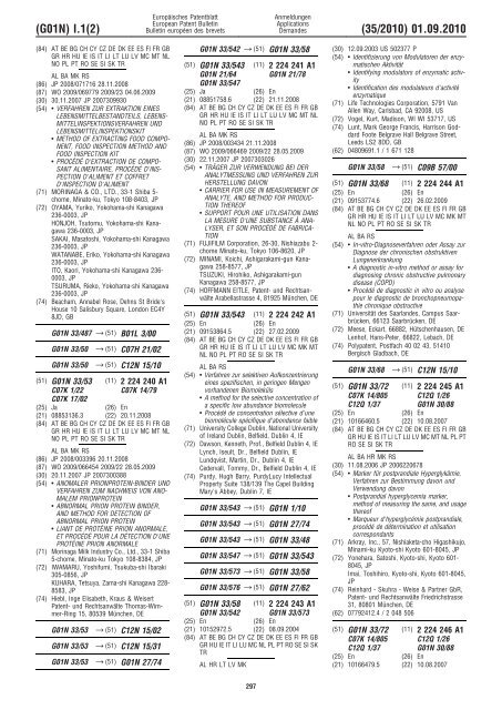 Bulletin 2010/35 - European Patent Office