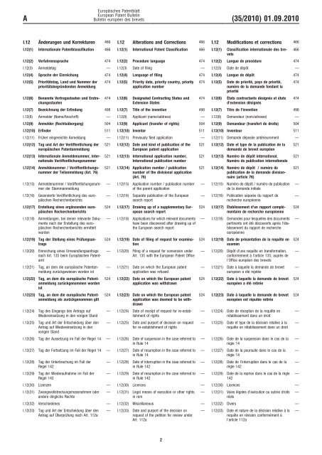 Bulletin 2010/35 - European Patent Office