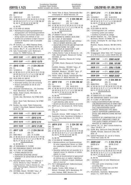 Bulletin 2010/35 - European Patent Office