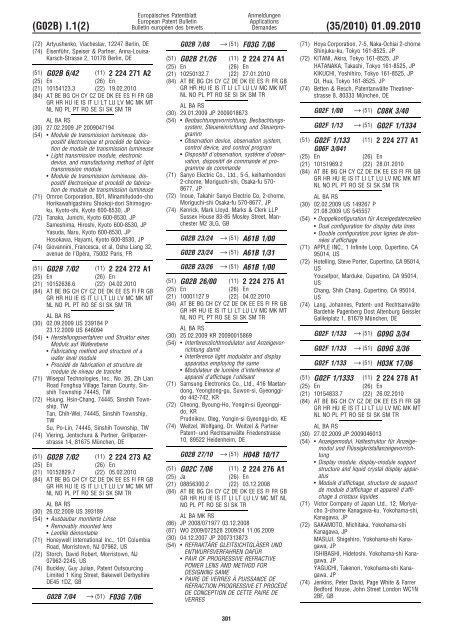 Bulletin 2010/35 - European Patent Office