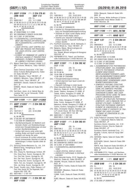 Bulletin 2010/35 - European Patent Office