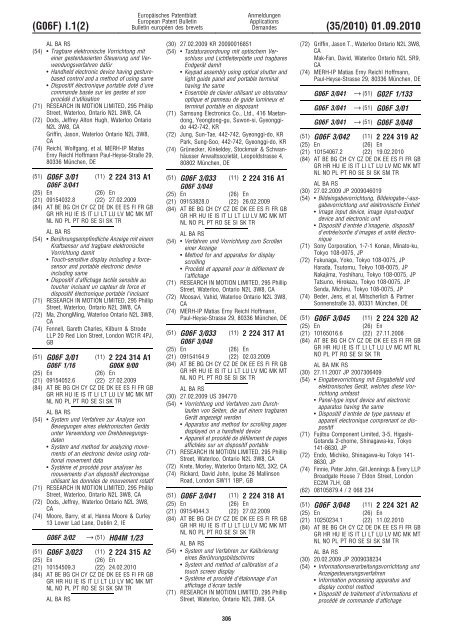 Bulletin 2010/35 - European Patent Office