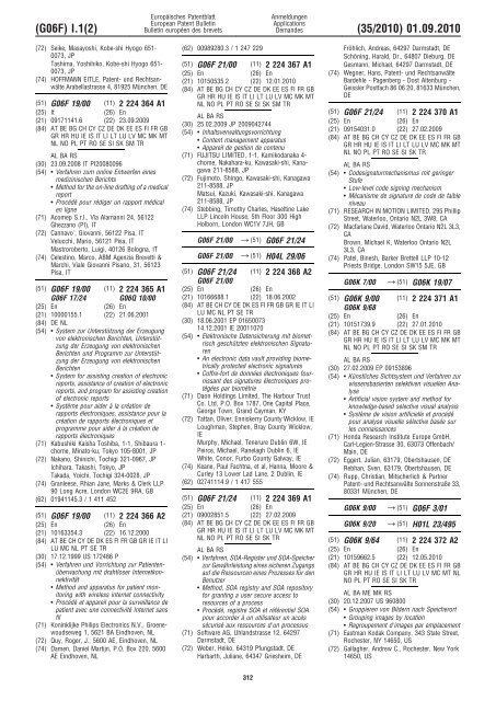 Bulletin 2010/35 - European Patent Office