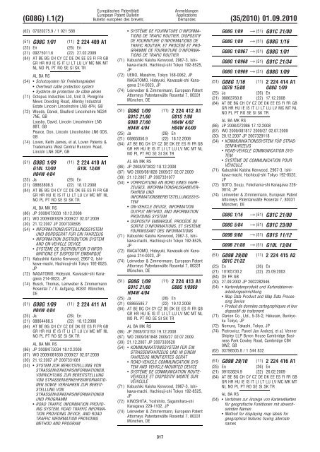 Bulletin 2010/35 - European Patent Office