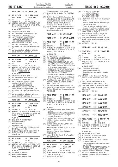 Bulletin 2010/35 - European Patent Office