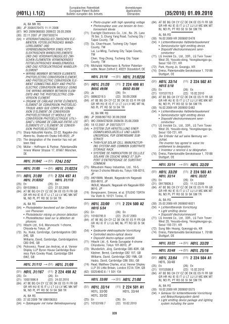 Bulletin 2010/35 - European Patent Office