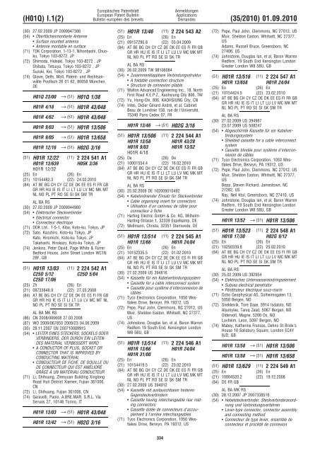 Bulletin 2010/35 - European Patent Office