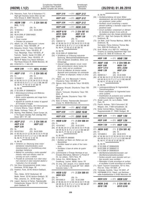 Bulletin 2010/35 - European Patent Office