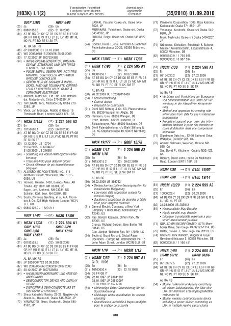 Bulletin 2010/35 - European Patent Office