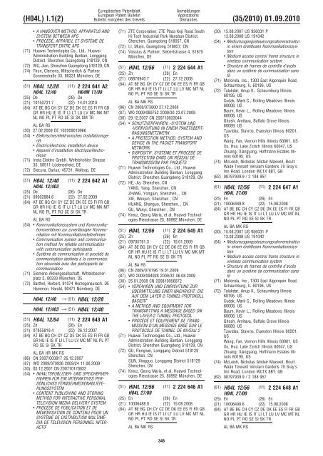 Bulletin 2010/35 - European Patent Office