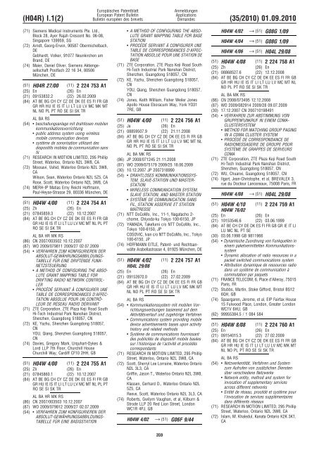 Bulletin 2010/35 - European Patent Office