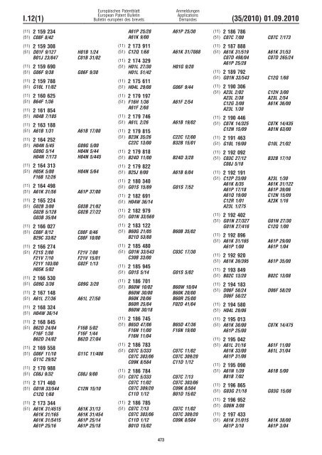 Bulletin 2010/35 - European Patent Office