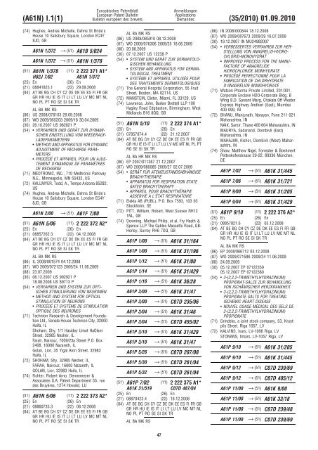 Bulletin 2010/35 - European Patent Office