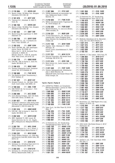 Bulletin 2010/35 - European Patent Office