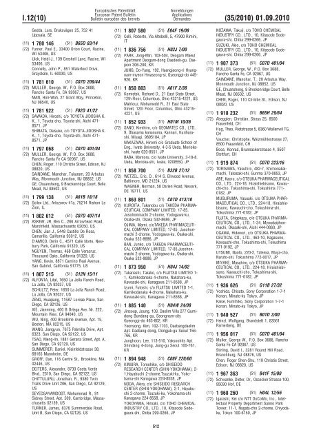 Bulletin 2010/35 - European Patent Office