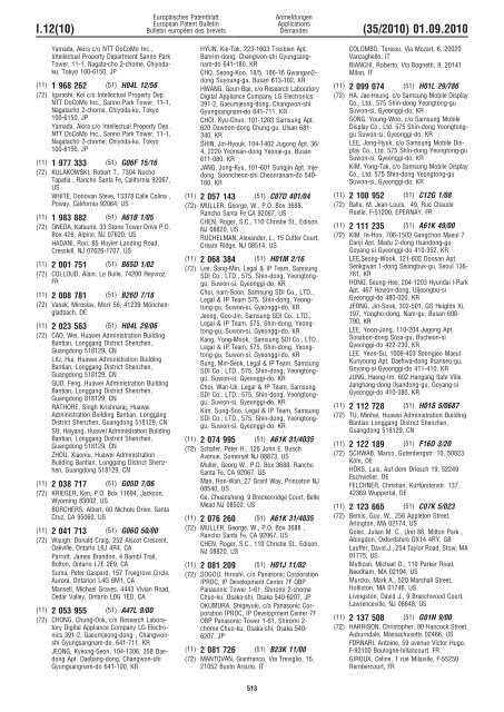 Bulletin 2010/35 - European Patent Office