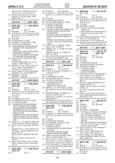 Bulletin 2010/35 - European Patent Office