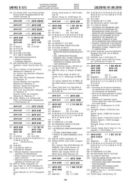 Bulletin 2010/35 - European Patent Office