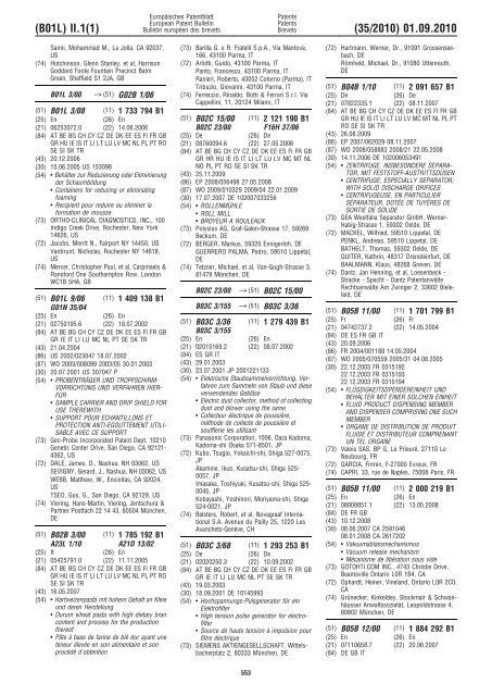 Bulletin 2010/35 - European Patent Office