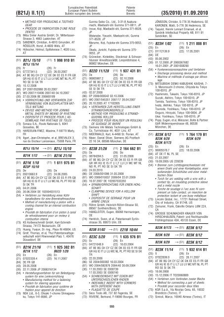 Bulletin 2010/35 - European Patent Office